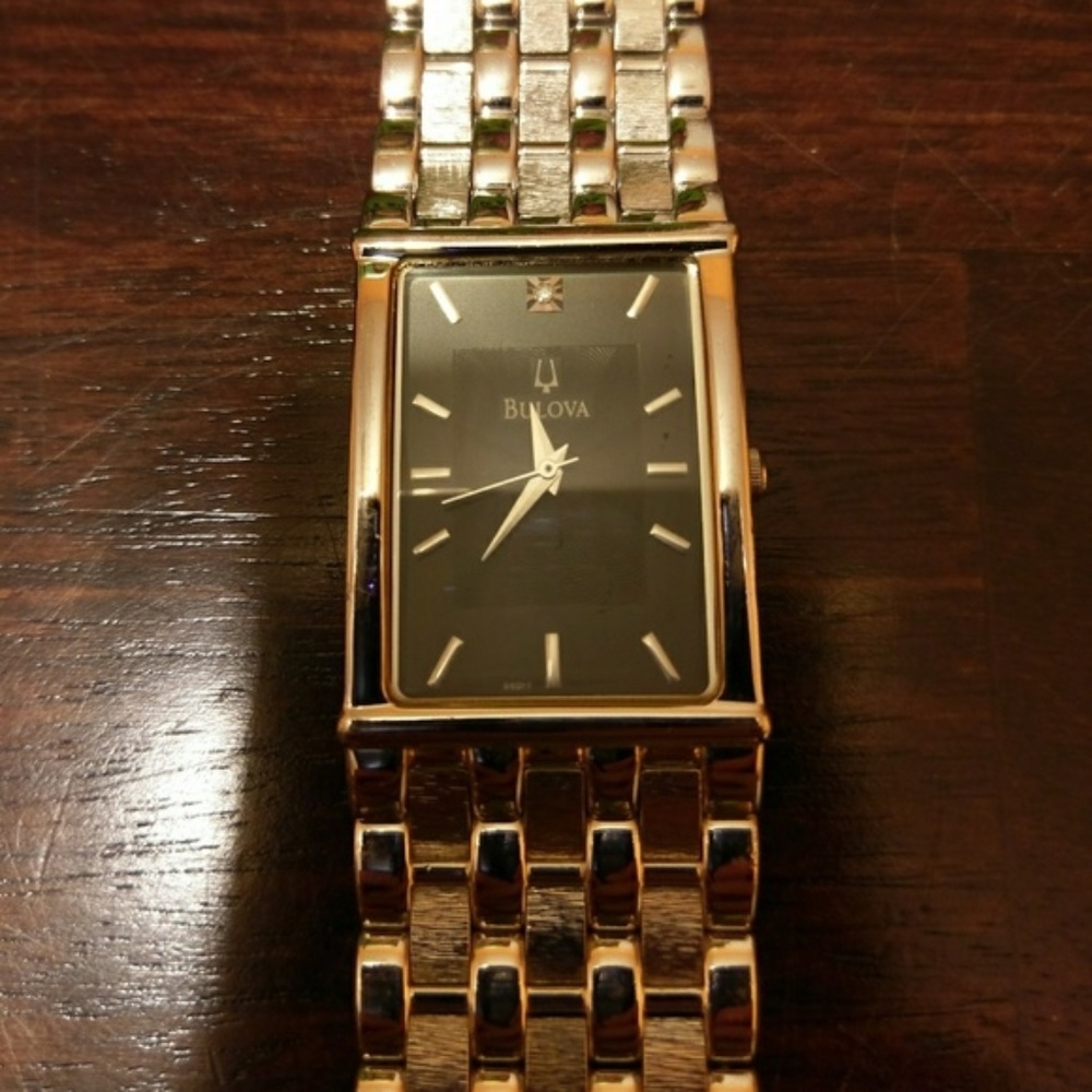 Bulova Men's 96D11 Diamond Accented Watch